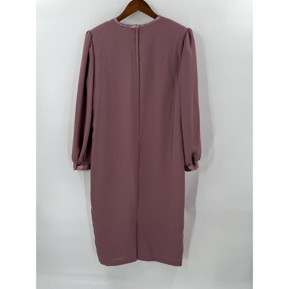 Vintage Florentine Mauve Pink Figure Flattering Dress Made in Canada Size 14 - Picture 6 of 11